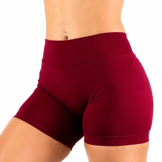 Seamless Sculpt Shorts - Red Wine
