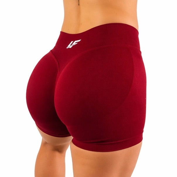 Seamless Sculpt Shorts - Red Wine